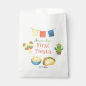 Watercolor Fiesta Eerste Verjaardag Bedankzakje (Voorkant)