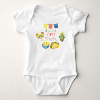 Watercolor Fiesta Eerste Verjaardag Romper