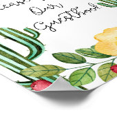 Watercolor Fiesta, teken ons gastenboek Poster (Hoek)