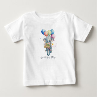 Watercolor Fietselectric Baby T-Shirt