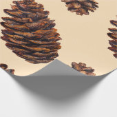 Watercolor fir cone seamless pattern, watercolour cadeaupapier (Hoek)