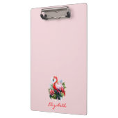 Watercolor Flamingo Bloemstuk Klembord (Links)