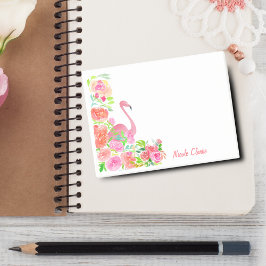 Watercolor Flamingo Met Rozen Persoonlijk Post-it® Notes