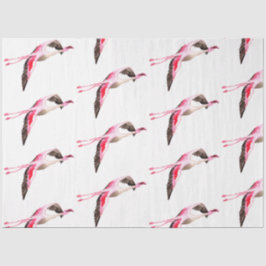Watercolor Flamingo Serie Ontwerp 10 Tissuepapier