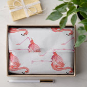 Watercolor Flamingo Serie Ontwerp 13 Tissuepapier (Geschenk)