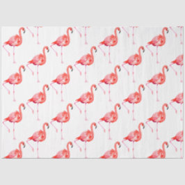 Watercolor Flamingo Serie Ontwerp 13 Tissuepapier