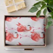 Watercolor Flamingo Serie Ontwerp 14 Tissuepapier (Geschenk)