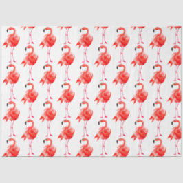 Watercolor Flamingo Serie Ontwerp 14 Tissuepapier