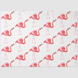 Watercolor Flamingo Serie Ontwerp 15 Tissuepapier