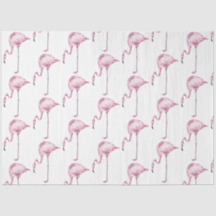 Watercolor Flamingo Serie Ontwerp 16 Tissuepapier