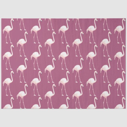Watercolor Flamingo Serie Ontwerp 18 Tissuepapier (Voorkant)