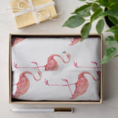 Watercolor Flamingo Serie Ontwerp 1 Tissuepapier (Geschenk)