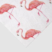 Watercolor Flamingo Serie Ontwerp 1 Tissuepapier (Detail)