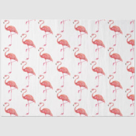 Watercolor Flamingo Serie Ontwerp 1 Tissuepapier