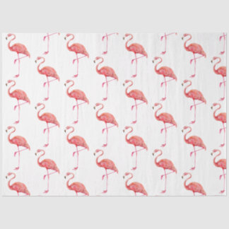 Watercolor Flamingo Serie Ontwerp 1 Tissuepapier