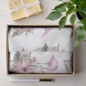 Watercolor Flamingo Serie Ontwerp 3 Tissuepapier (Geschenk)