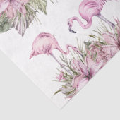 Watercolor Flamingo Serie Ontwerp 3 Tissuepapier (Detail)