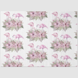 Watercolor Flamingo Serie Ontwerp 3 Tissuepapier