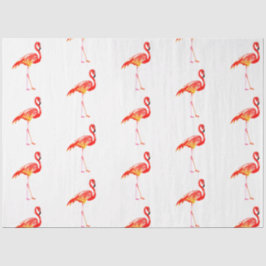 Watercolor Flamingo Serie Ontwerp 5 Tissuepapier
