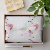 Watercolor Flamingo Serie Ontwerp 8 Tissuepapier (Geschenk)