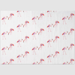 Watercolor Flamingo Serie Ontwerp 8 Tissuepapier