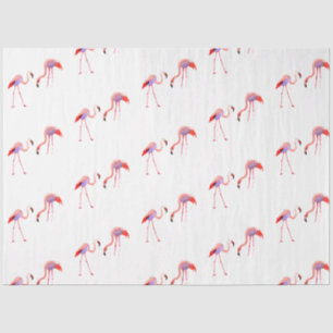 Watercolor Flamingo Serie Ontwerp 8 Tissuepapier