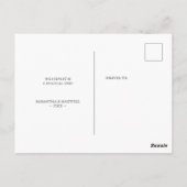 Watercolor Flamingo Verjaardagsgroet Briefkaart (Achterkant)