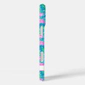 Watercolor Flamingo's met Monogram Case-Mate iPhone Case (Achterkant / Rechts)