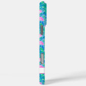 Watercolor Flamingo's met Monogram Case-Mate iPhone Case (Achterkant / Rechts)