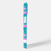 Watercolor Flamingo's met Monogram Case-Mate iPhone Case (Achterkant / Rechts)