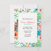 Watercolor Flamingo's Uitnodiging (Voorkant)