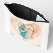 Watercolor Flip Flop Strand Make-uptas Etui (Open)