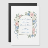 Watercolor Floral Arch Save the Date (Voorkant / Achterkant)