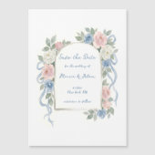 Watercolor Floral Arch Save the Date (Voorkant)