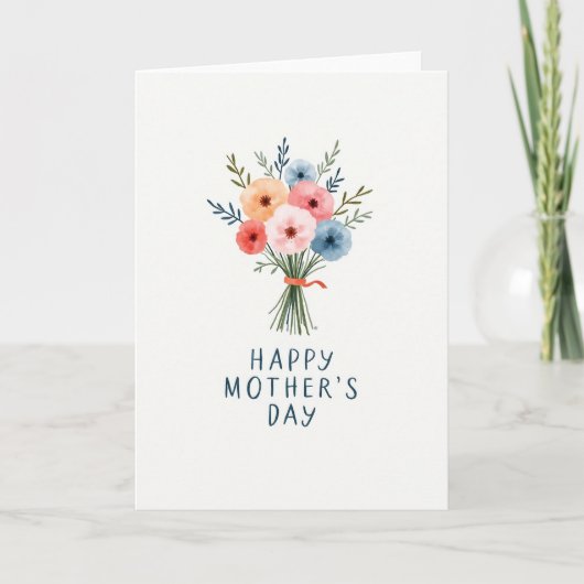 Watercolor Floral Art Card Kaart (Voorkant)