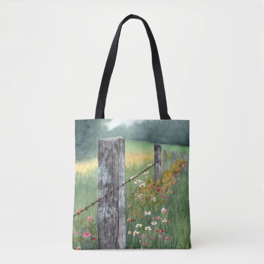 Watercolor floral art tote bag (Voorkant)