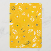 Watercolor Floral Baby Shower Invitation Kaart (Achterkant)