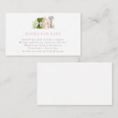 Watercolor Floral Books for Baby Informatiekaartje (Voorkant / Achterkant)