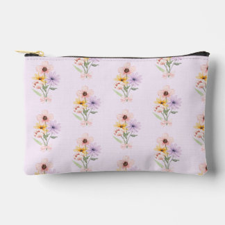 Watercolor floral bouquet girly preppy etui