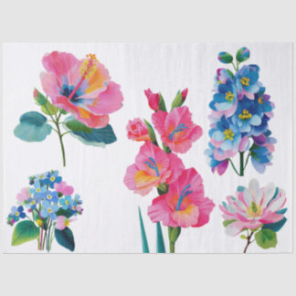 watercolor floral bundle tissuepapier
