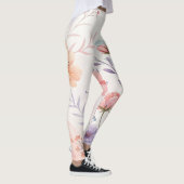 Watercolor Floral High-Waisted Leggings (Rechts)