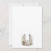 Watercolor Floral Horseshoe Bridal Shower Kaart (Achterkant)