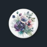 Watercolor floral  magneet<br><div class="desc">Beautiful Purple flowers,  perfect for any occasion</div>