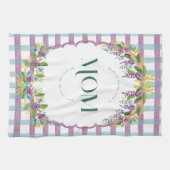 Watercolor Floral Mom Personalized Theedoek (Horizontaal)