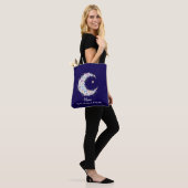 Watercolor Floral Moon Mama Tote Bag (Op model)