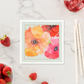 Watercolor Floral Napkins | Party Servet (Insitu)