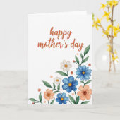 Watercolor Floral Note Card Kaart (Gele Bloem)