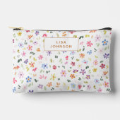 Watercolor Floral Pattern Pretty Personalized Etui (Voorkant)