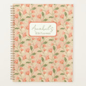 Watercolor Floral Personalized Planner (Voorkant)