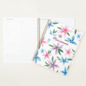 Watercolor floral personalized planner (Display)